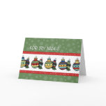Ornaments Happy Holidays Christmas Card