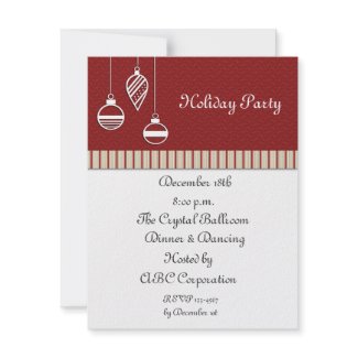 Ornaments Holiday Party invitation