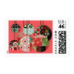 Ornaments Red Stamps