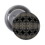 Ornate Black Ball Button