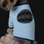 Ornate Black Ball Dog Tshirt