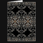 Ornate Black Ball Greeting Card