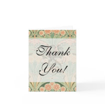 ornate bontanical garden art nouveau art greeting cards