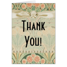 ornate bontanical garden art nouveau art greeting cards