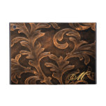 Ornate Bronze Leafed Monogram Ipad Mini Case