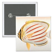 Ornate Butterflyfish Pinback Button