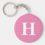 Ornate Contemporary Monogram - Letter H Keychains