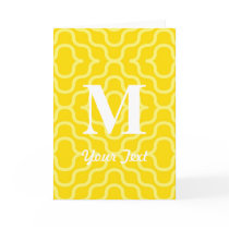 Ornate Contemporary Monogram - Letter M Card