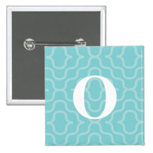 Ornate Contemporary Monogram - Letter O Buttons