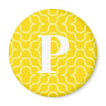 Ornate Contemporary Monogram - Letter P magnets