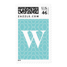 Ornate Contemporary Monogram - Letter W Stamps