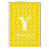 Ornate Contemporary Monogram - Letter Y Greeting Cards