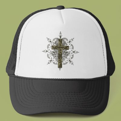 Ornate Cross Hat Zazzle_hat