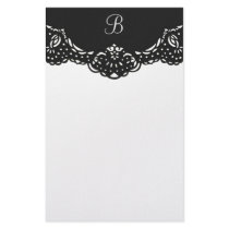 Ornate Customizable Monogram stationary stationery by Cardgallery Ornate Customizable Monogram stationary stationery