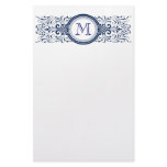 Ornate Customizable Monogram stationary Stationery