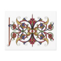Ornate design postcards