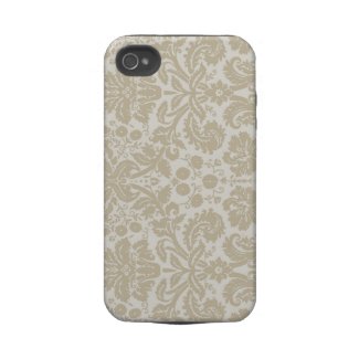 Ornate floral art nouveau pattern beige casemate_case