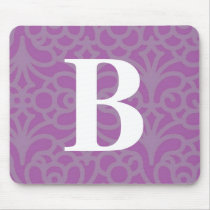 Ornate Floral Monogram - Letter B mousepads by fantasian_angel Ornate Floral Monogram - Letter B mousepads