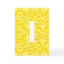 Ornate Floral Monogram - Letter I cards by fantasian_angel Ornate Floral Monogram - Letter I cards