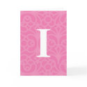 Ornate Floral Monogram - Letter I cards by fantasian_angel Ornate Floral Monogram - Letter I cards