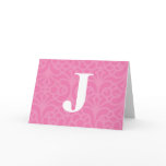 Ornate Floral Monogram - Letter J Greeting Cards