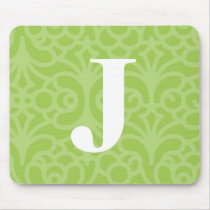 Ornate Floral Monogram - Letter J mousepads by fantasian_angel Ornate Floral Monogram - Letter J mousepads