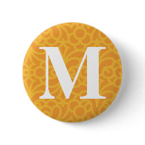 Ornate Floral Monogram - Letter M buttons