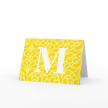 Ornate Floral Monogram - Letter M Greeting Cards
