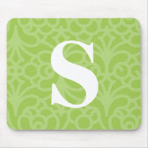 Ornate Floral Monogram - Letter S mousepads by fantasian_angel Ornate Floral Monogram - Letter S mousepads