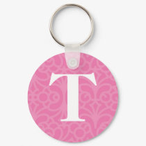 Ornate Floral Monogram - Letter T keychains by fantasian_angel Ornate Floral Monogram - Letter T keychains