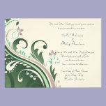 Ornate Floral Pattern invitations
