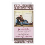 Ornate Floral Save the Date Announcement photo cards