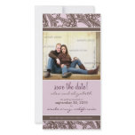 Ornate Floral Save the Date Announcement photo cards