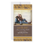 Ornate Floral Save the Date Announcement photo cards