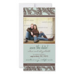 Ornate Floral Save the Date Announcement photo cards