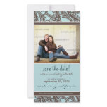 Ornate Floral Save the Date Announcement photo cards