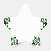 Ornate floral  swirl sticker