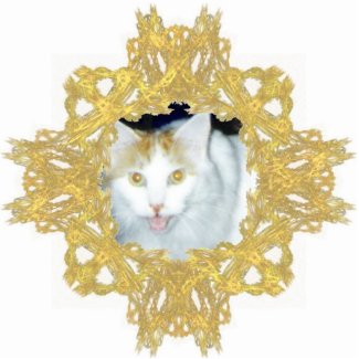 Ornate Gold Fractal Art Frame photosculpture