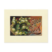 Ornate Good Luck postcards by VintageHolidays Ornate Good Luck postcards