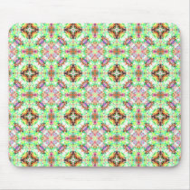 Ornate Green Pattern mousepads