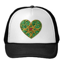 Ornate Heart with Jewels hats