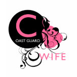 Ornate Initial - Coast Guard Wife Shirt