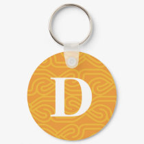 Ornate Knotwork Monogram - Letter D keychains by fantasian_angel Ornate Knotwork Monogram - Letter D keychains