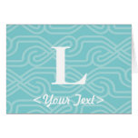 Ornate Knotwork Monogram - Letter L Greeting Cards