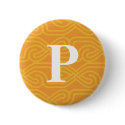 Ornate Knotwork Monogram - Letter P buttons