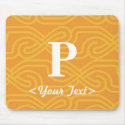 Ornate Knotwork Monogram - Letter P mousepads