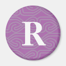 Ornate Knotwork Monogram - Letter R Magnet