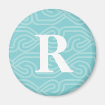 Ornate Knotwork Monogram - Letter R Refrigerator Magnets