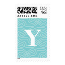 Ornate Knotwork Monogram - Letter Y Postage Stamp