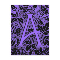 Ornate Letter "A" postcards